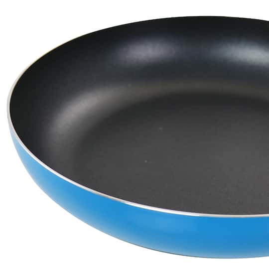 Gibson Home® 8" & 10'' Blue Aluminum Frying Pan Set